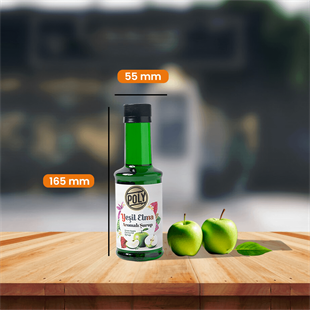 6 Pack Green Apple Flavored Coffee Syrup 200 Ml. (6x200ml.)