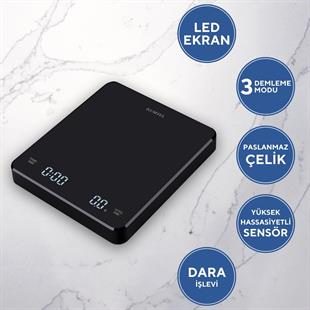 V60 Dijital Dripper ve Zamanlayıcılı Kahve Demleme Tartısı HV60-02