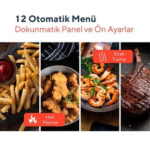 XXL 12 Liter Fastfryer (Oil-Free Fryer Airfryer)