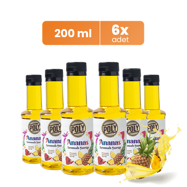 Ablebody Adult Contemporaries LPドリーム・ポップ Poly 6'lı Ananas Aromalı Kahve Şurubu 6x200ml | Addis Ababa Coffee