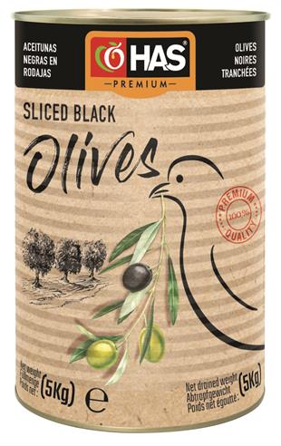 Dilimlenmiş Siyah Zeytin 5/1