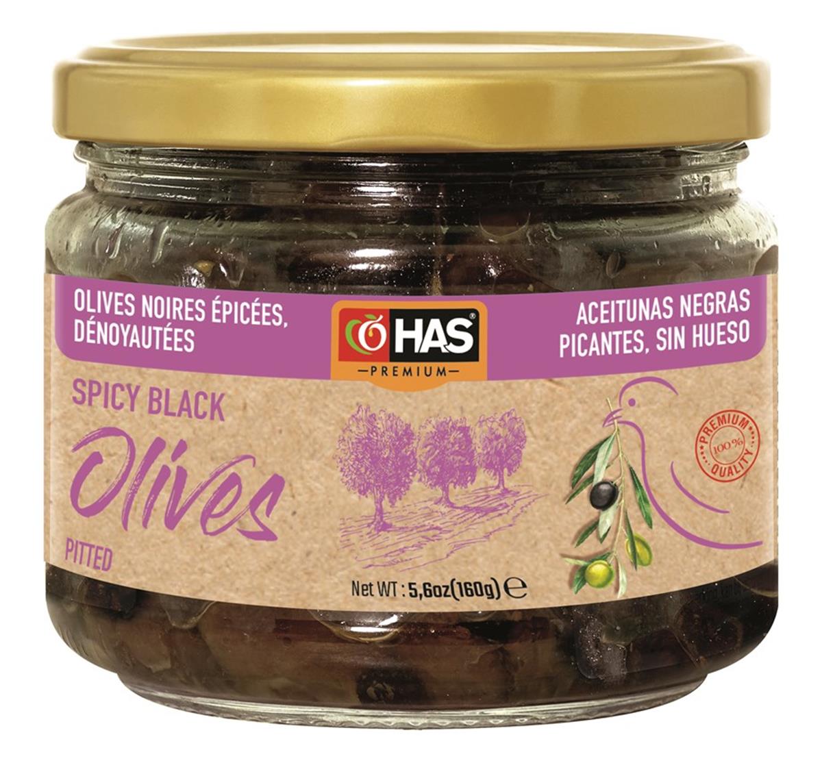 Baharatlı Çekirdeksiz Siyah Zeytin 300cc