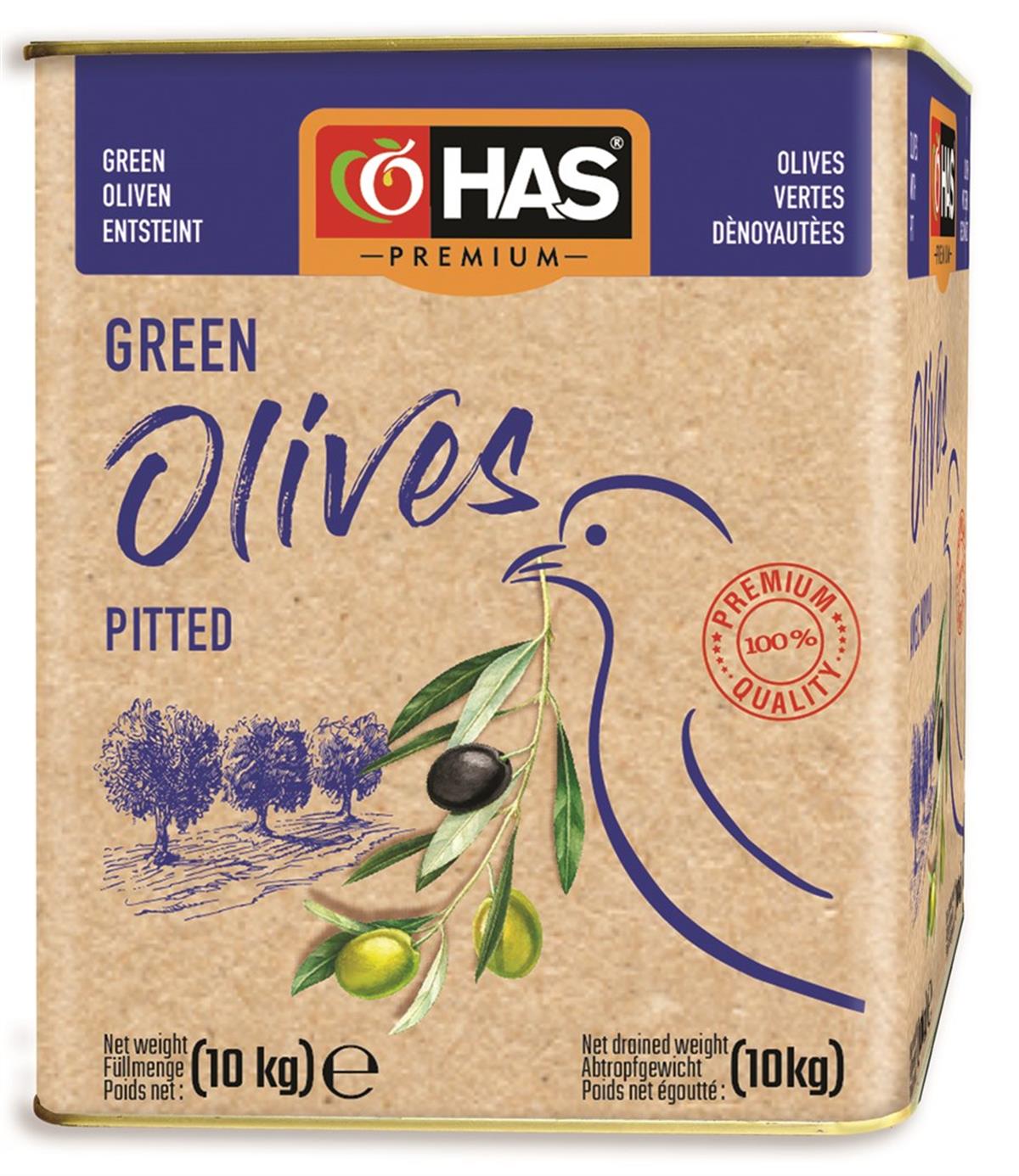 Çekirdeksiz Yeşil Zeytin 10/1