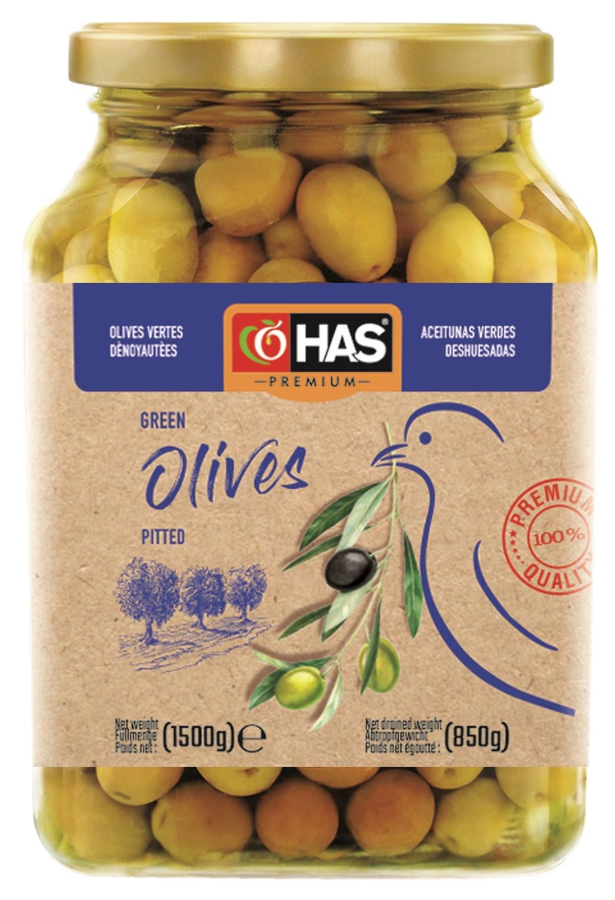 Çekirdeksiz Yeşil Zeytin 1600cc