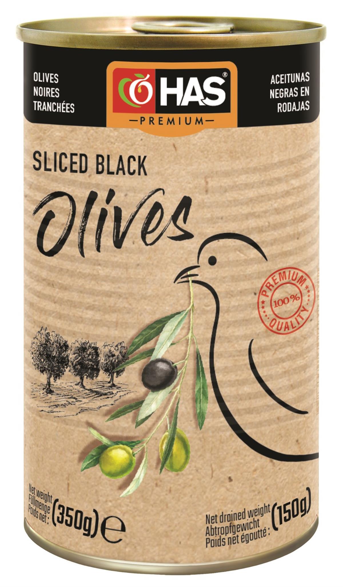 Dilimlenmiş Siyah Zeytin 1/2