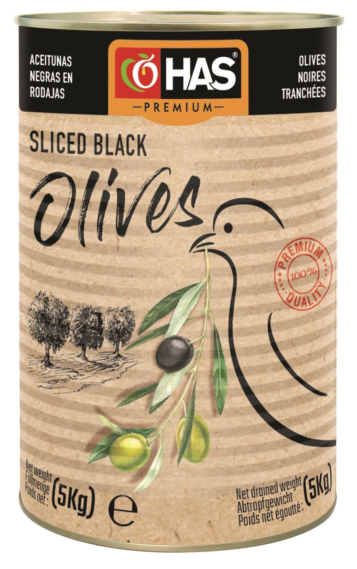 Dilimlenmiş Siyah Zeytin 5/1