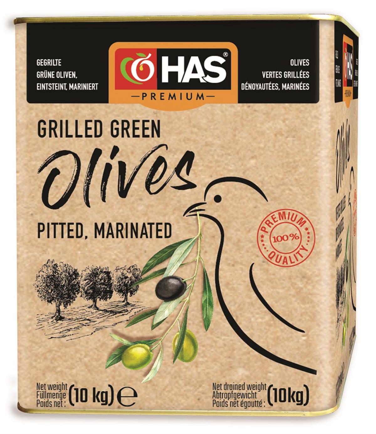 Izgara Yeşil Zeytin Çekirdeksiz Marine 10/1