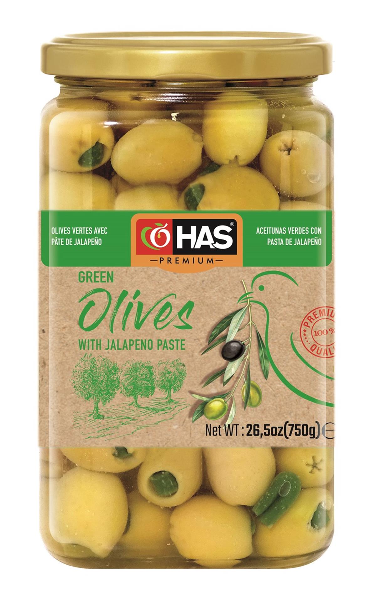Jalapeno Dolgulu Yeşil Zeytin 850cc