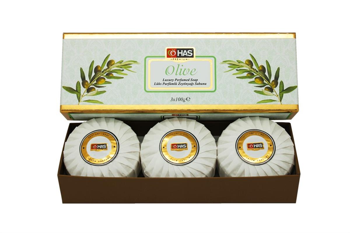 Lüks Zeytinyağı Parfümlü Sabun 3x100g