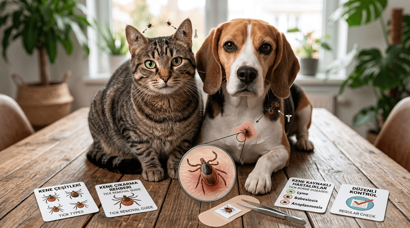 Kedi ve Köpeklerde Kene Sorunu: Belirtiler, Riskler ve Korunma Yolları
