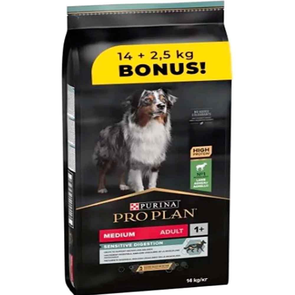 Pro Plan Kuzulu Orta Irk Yetişkin Köpek Maması 16,5 kg (2,5 kg HEDİYE)