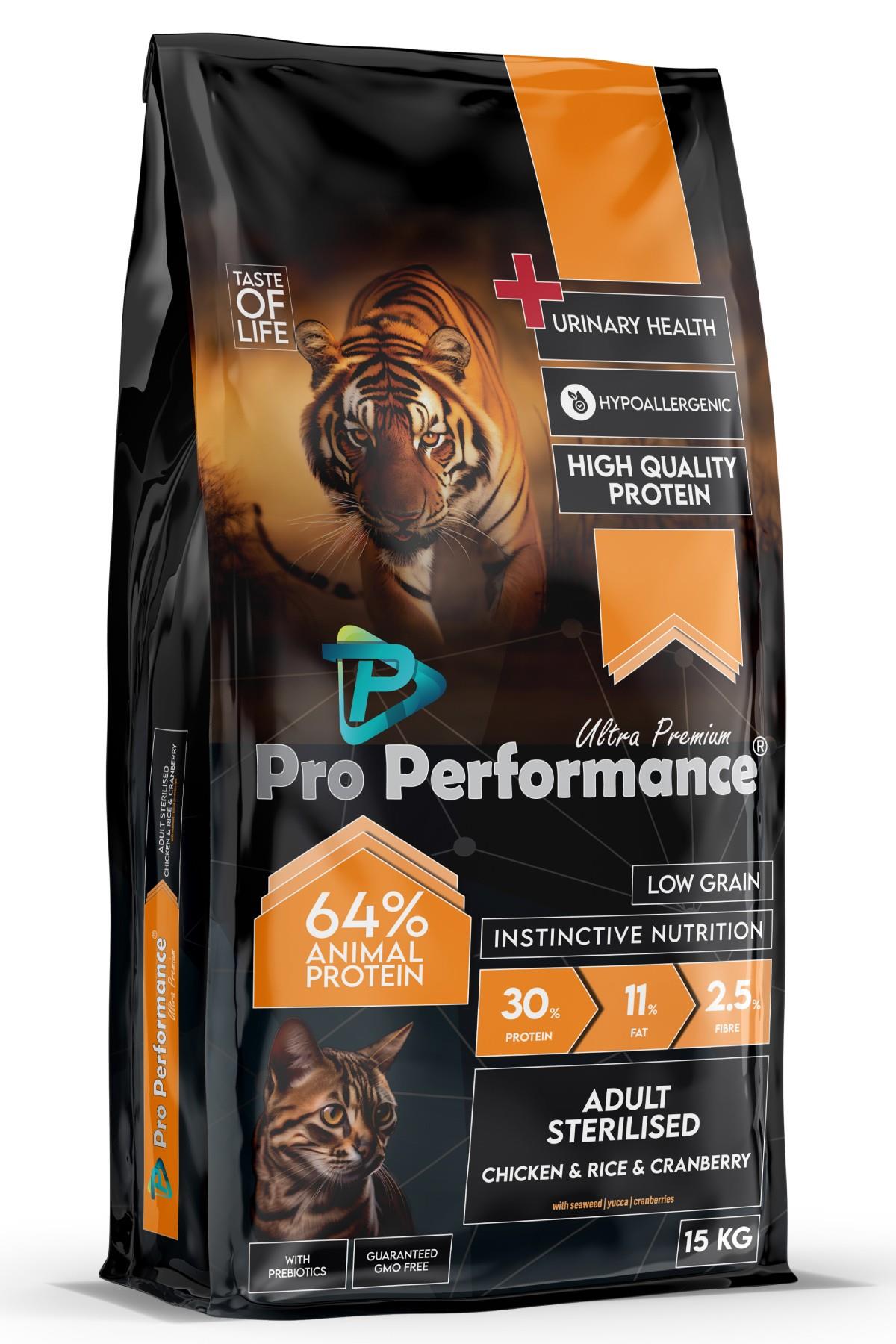 Pro Performance Tavuk ve Pirinçli Kısır Kedi Maması 15kg