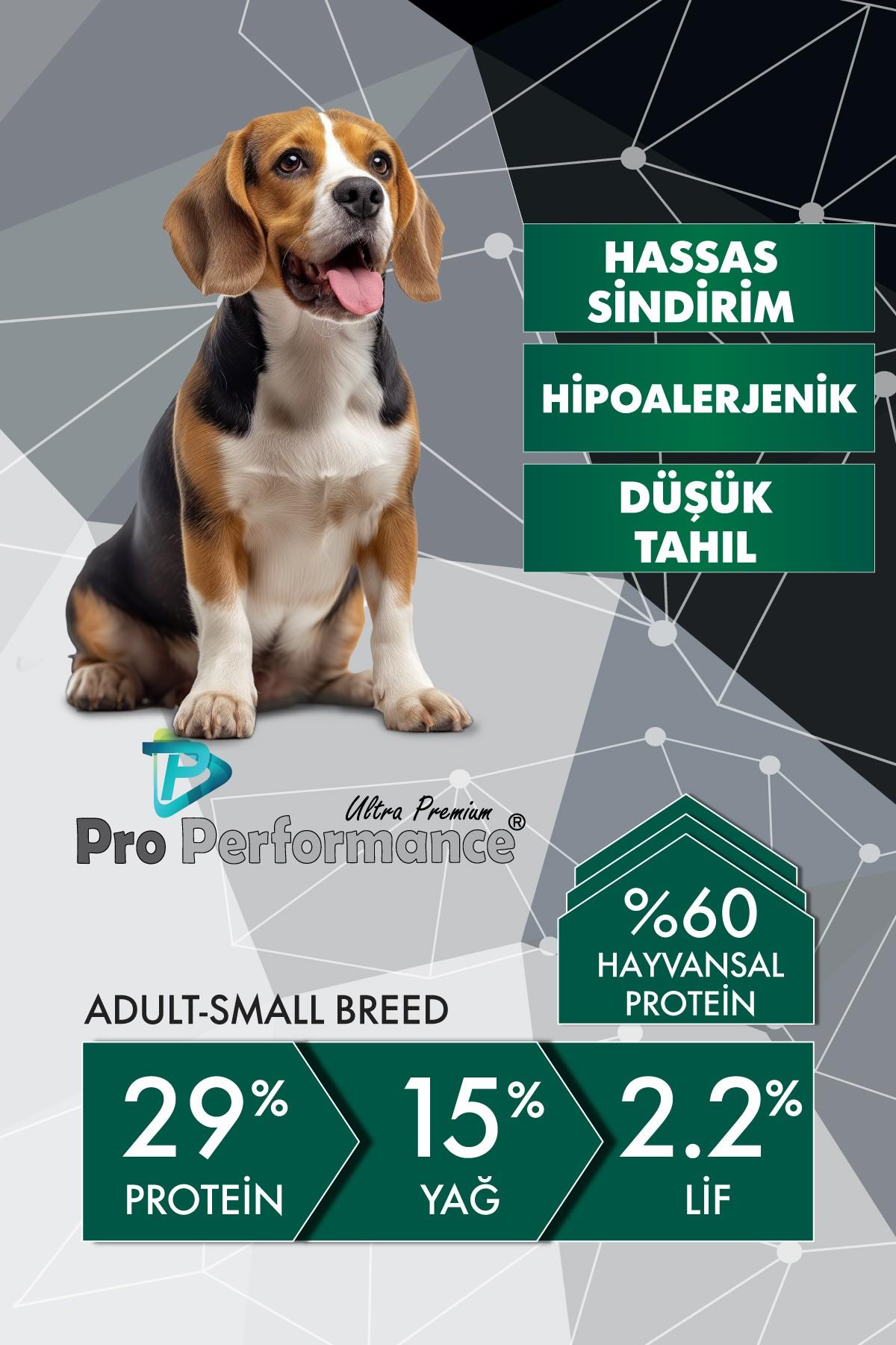 Pro Performance Kuzulu ve Yaban Mersinli Küçük Irk Yetişkin Köpek Maması 12 Kg