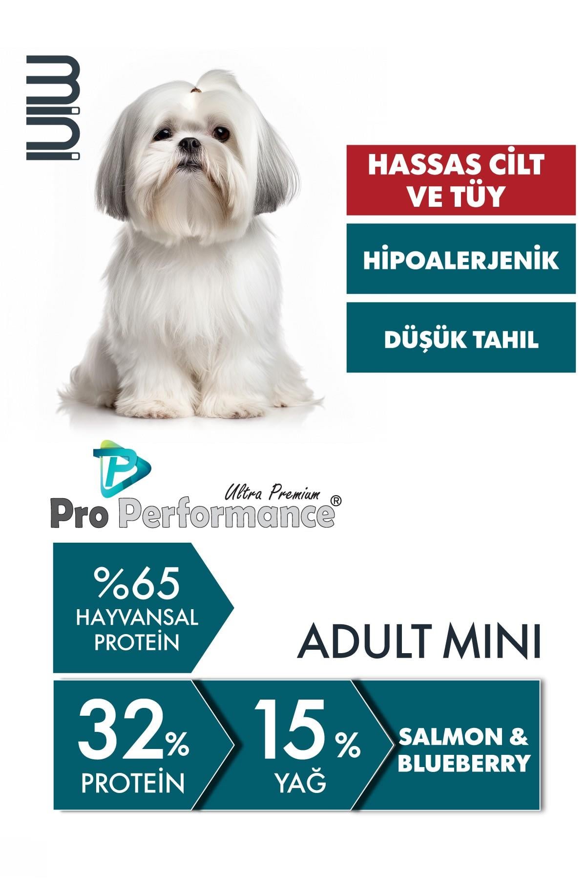 Pro Performance Somon ve Yaban Mersinli Küçük Irk Yetişkin Köpek Maması 2 Kg