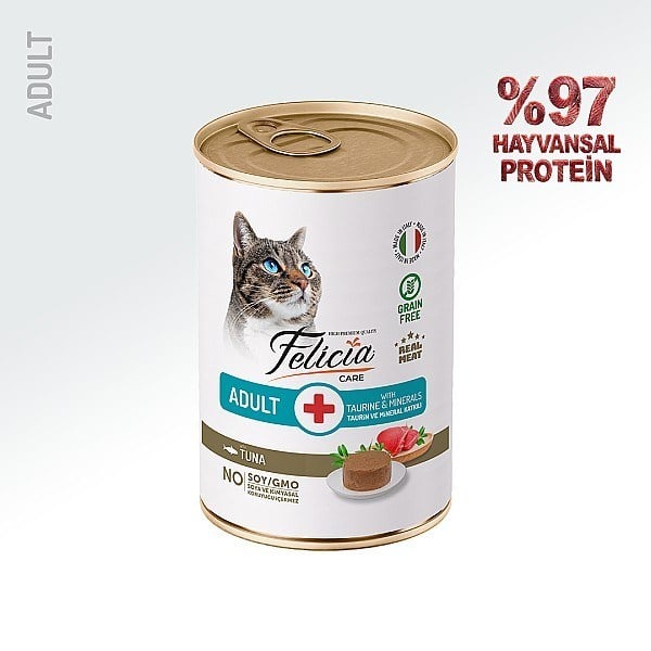 Felicia Yetişkin Tahılsız Ton Balıklı Kedi Konserve 400g