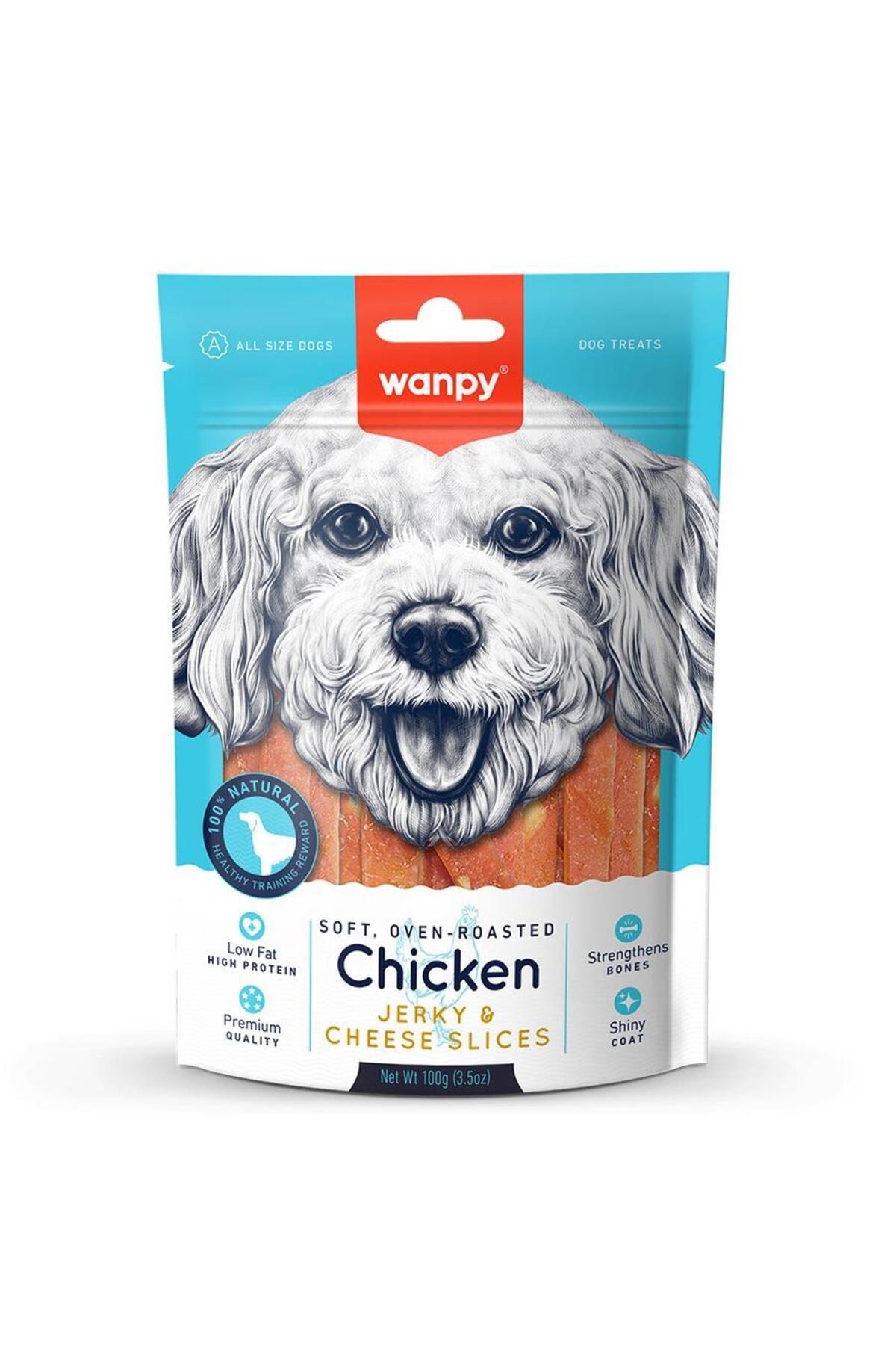 Wanpy Yumuşak Tavuklu Peynir Dilimli Köpek Ödül Maması 100gr