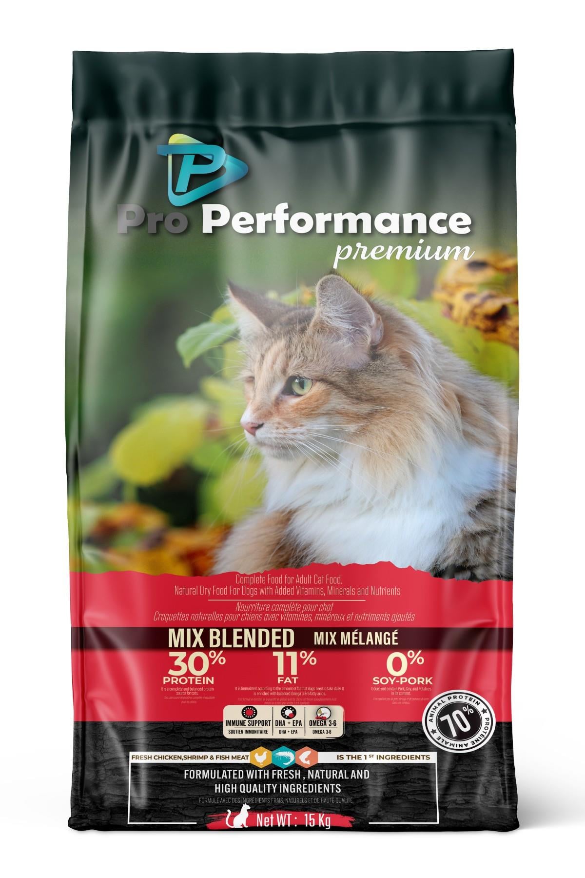 Pro Performance Tavuk-Sığır-Karidesli Mix Kedi Maması 15 Kg