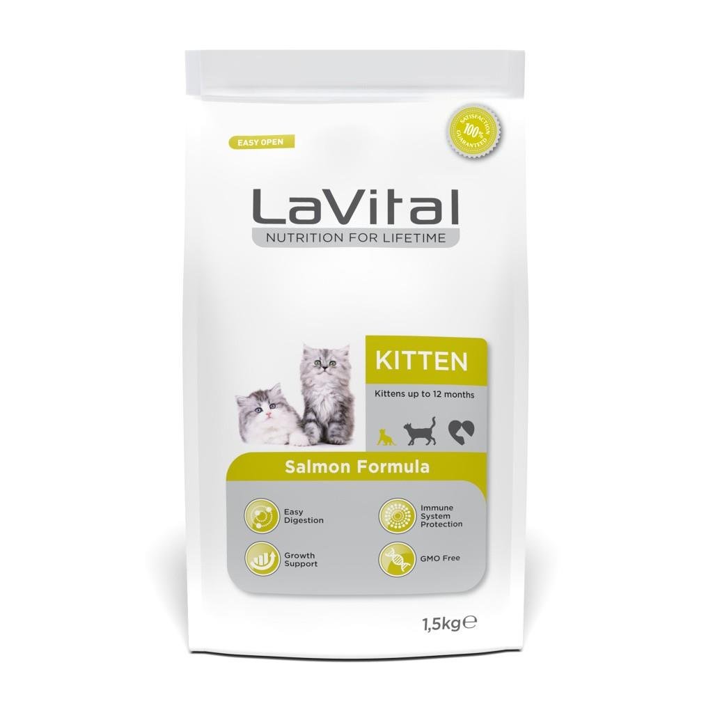 LaVital Kitten Somonlu Yavru Kedi Maması 1,5kg