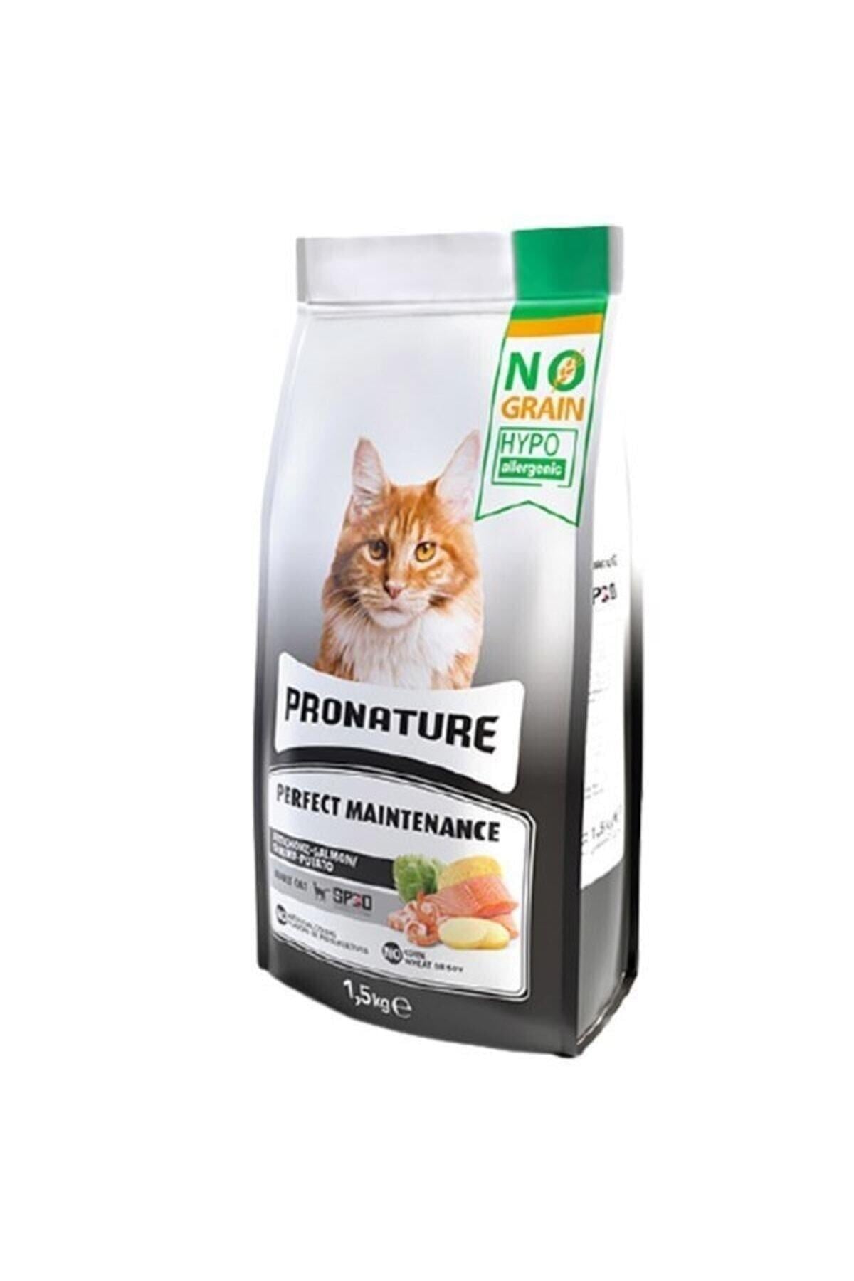 Pronature Hypo-Allergenic Tahılsız Somonlu Karidesli ve Enginarlı Yetişkin Kedi Maması 1,5kg