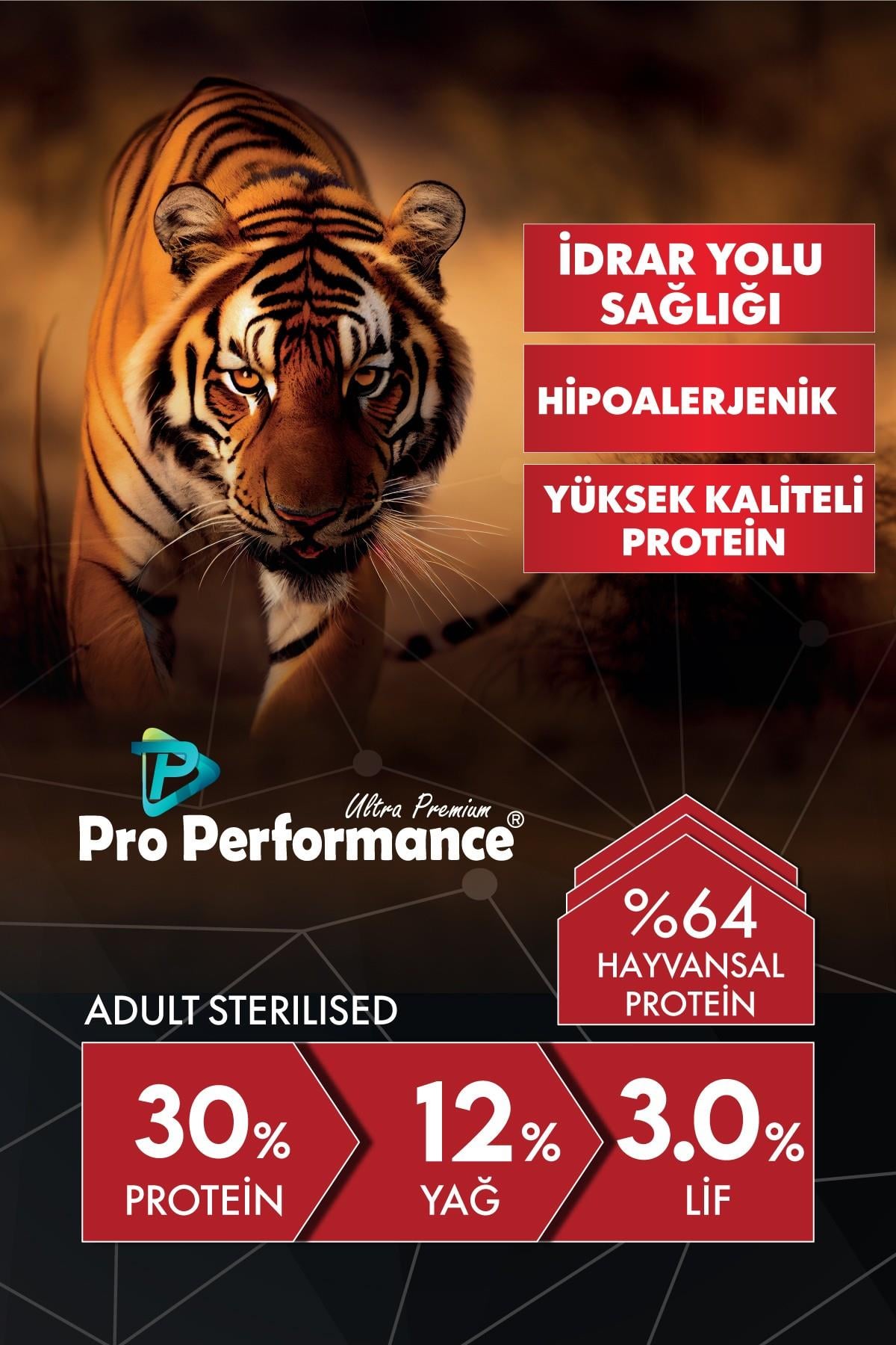 Pro Performance Kuzu, Karides ve Somonlu Kısır Kedi Maması 15kg