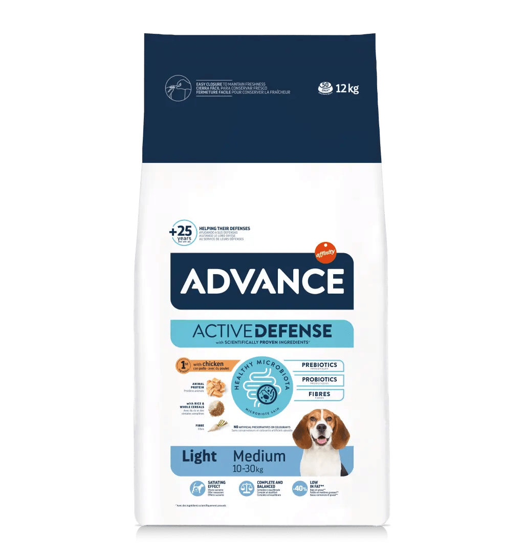 Advance Light Tavuklu ve Pirinçli Orta Irk Yetişkin Köpek Maması 3kg
