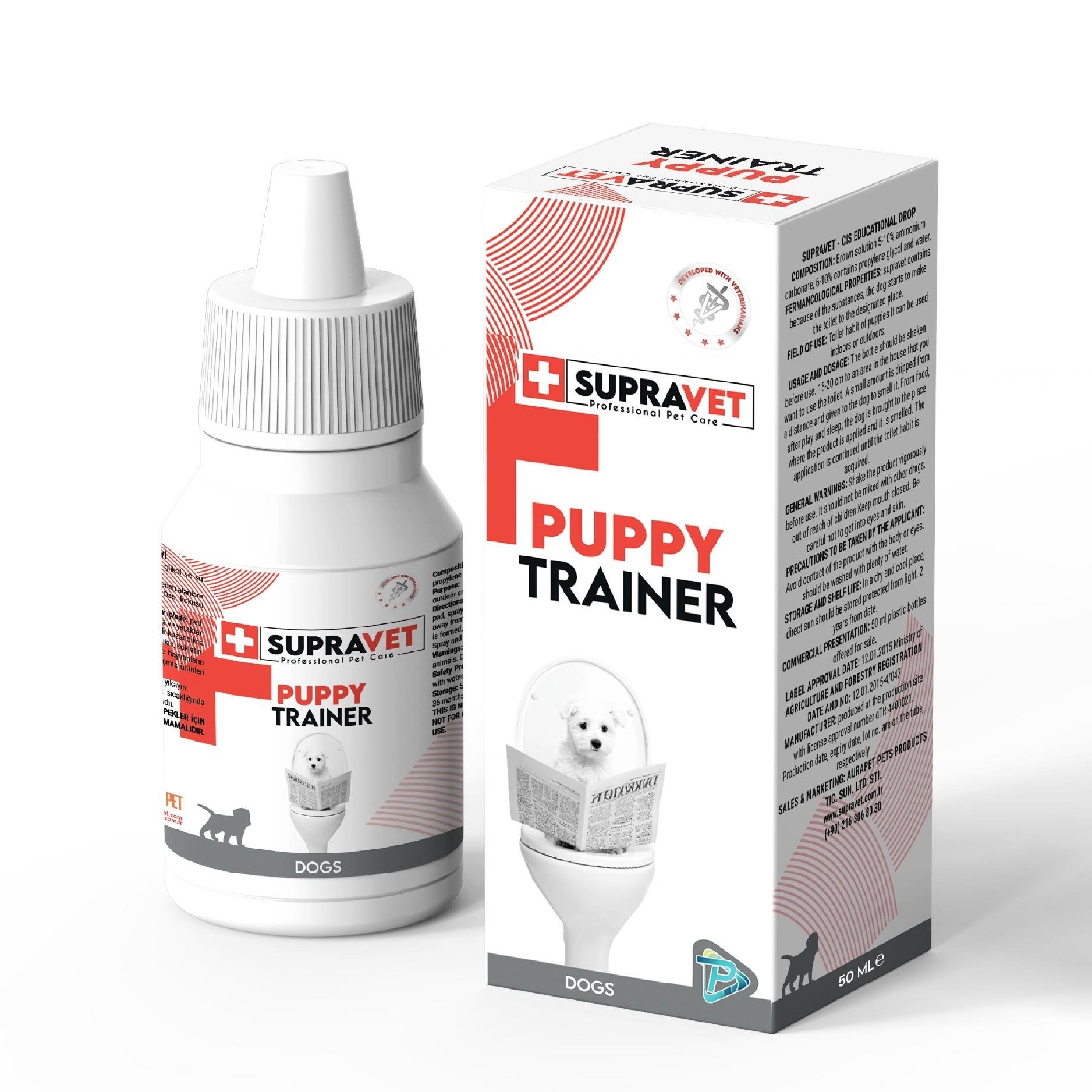 Supravet Yavru Köpek Tuvalet Tuvalet Eğitim Damlası 50 ML