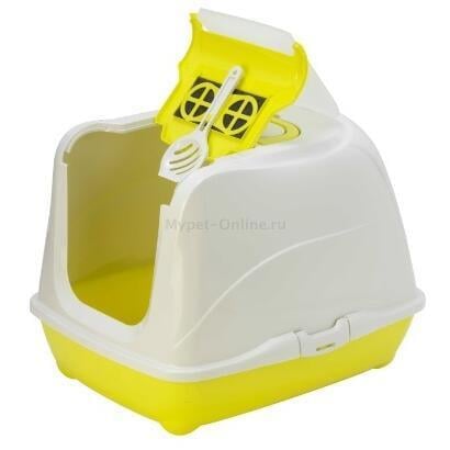 Moderna Flip Kapalı Kedi Tuvaleti Sarı - 50CM