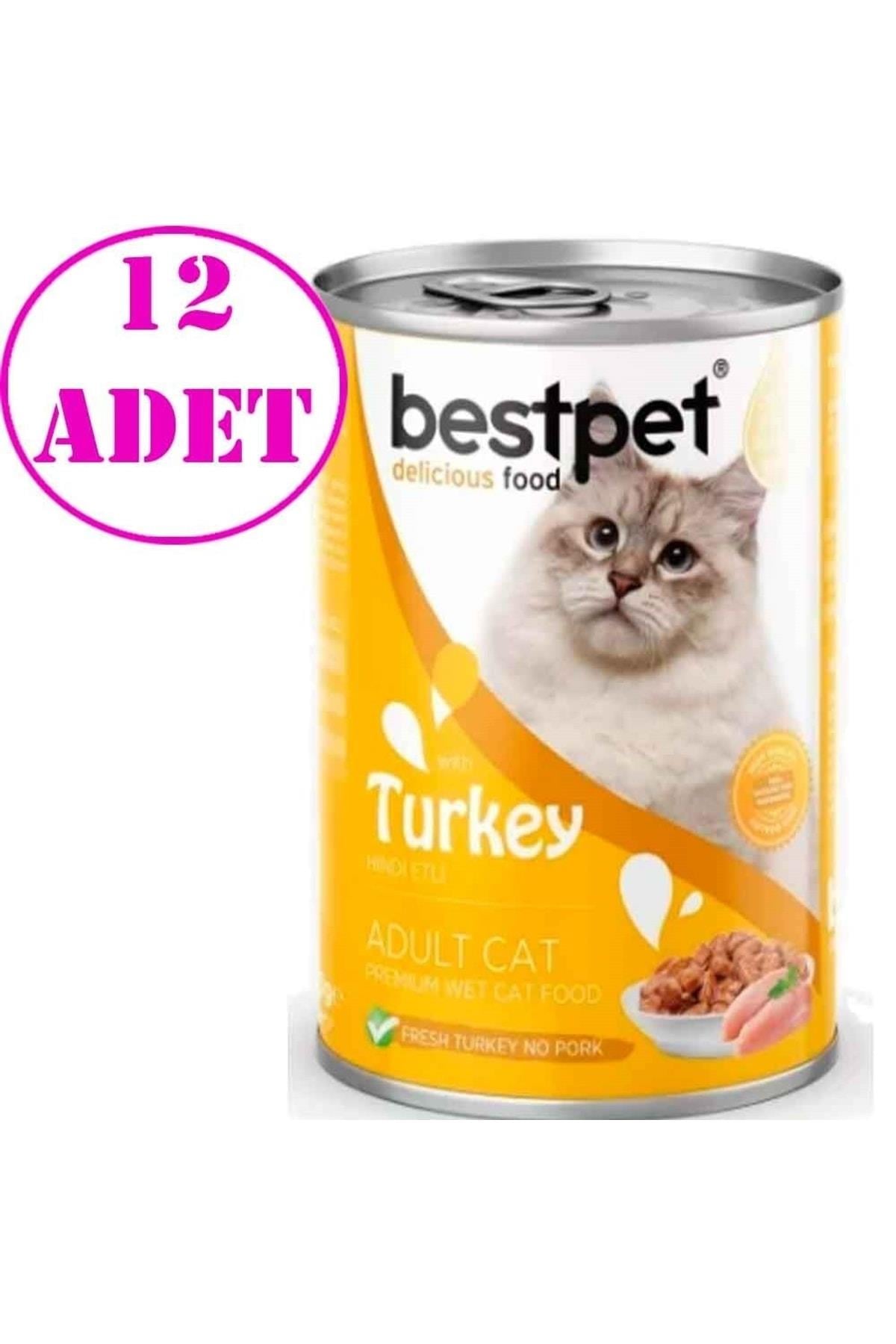 Best Pet Hindi Etli Yetişkin Kedi Konservesi 400 Gr 12 AD