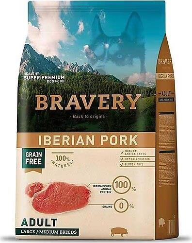 Bravery Orta Ve Büyük Irk Domuzlu Tahılsız Yetişkin Köpek Maması 4 Kg