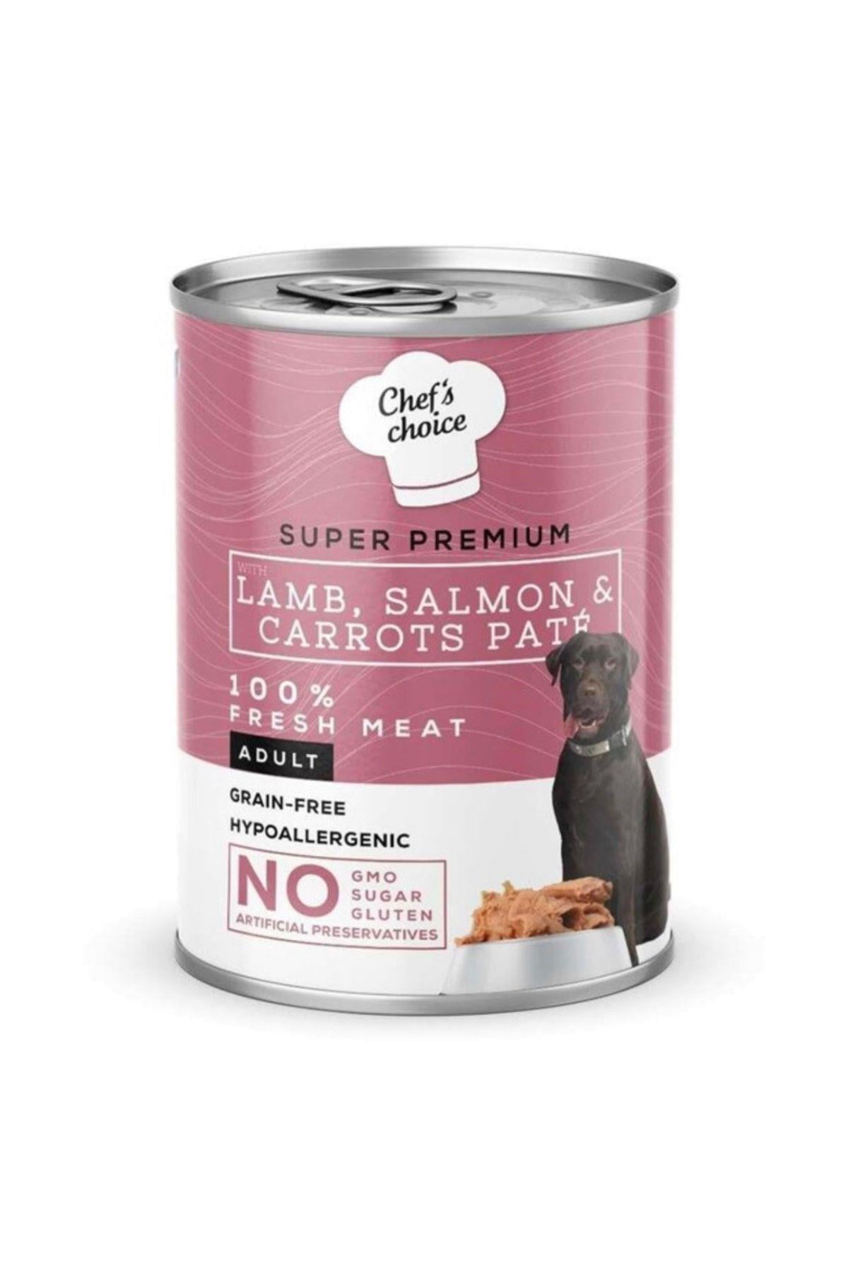 Chef's Choice Kıyılmış Kuzulu ve Somonlu Yetişkin Köpek Konservesi 400gr