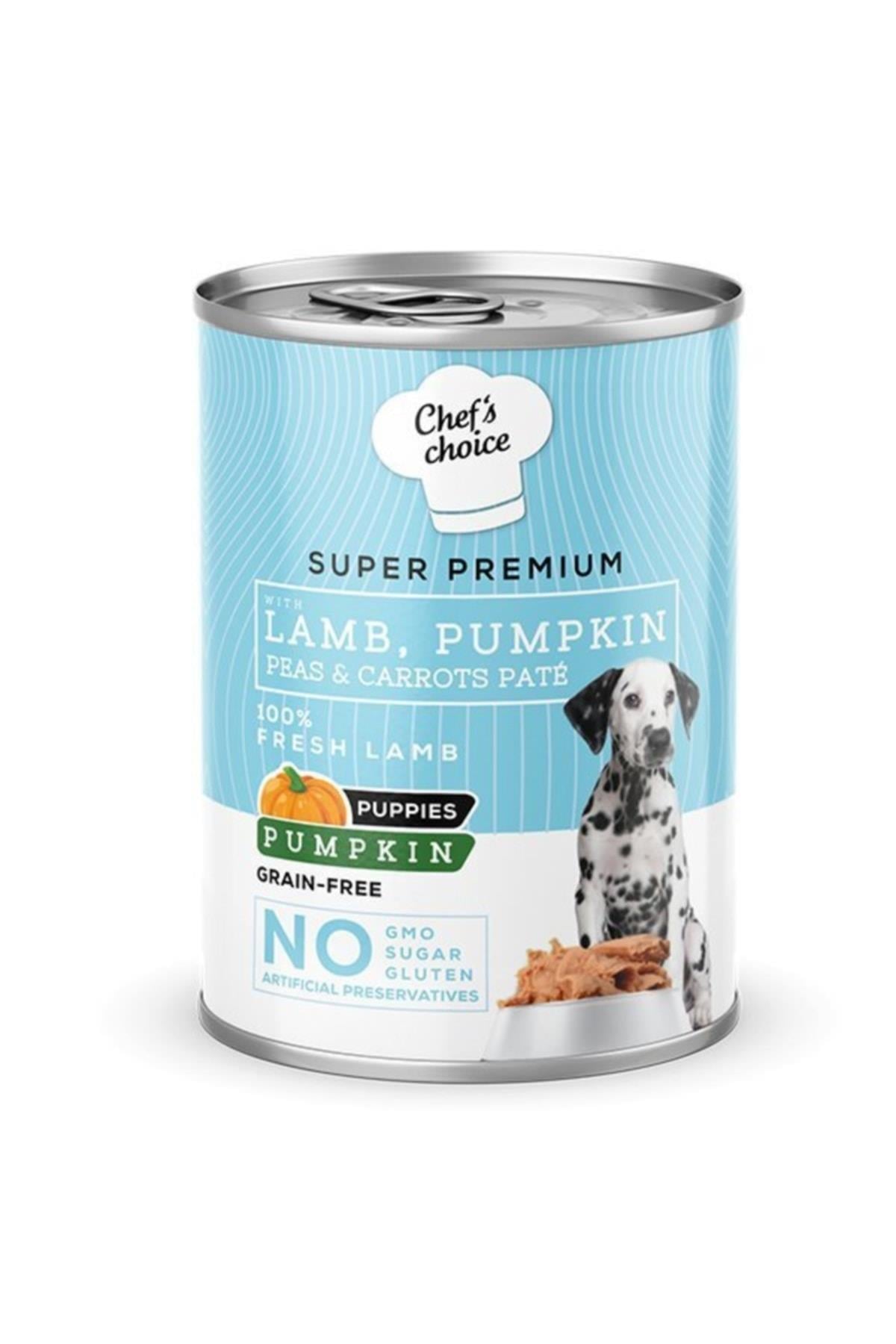Chef's Choice Kuzulu ve Bal Kabaklı Tahılsız Ezme Yavru Köpek Konservesi 400gr