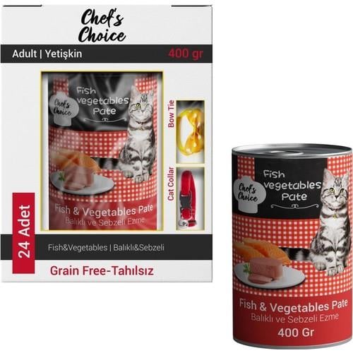 Chef's Choice Tahılsız Balıklı Ezme Kedi Konserve Maması 24X400  gr