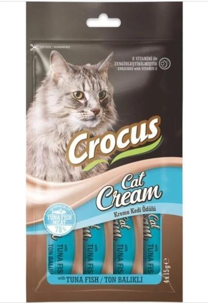 Crocus Ton Balıklı Krema Kedi Ödülü 4x15 Gr