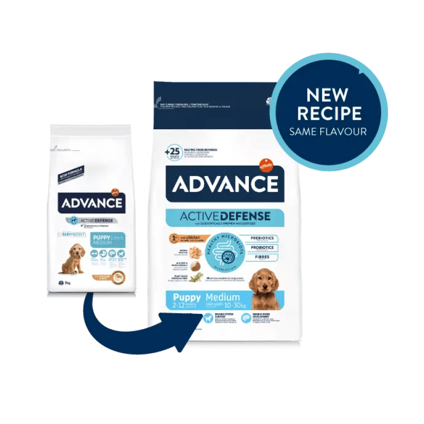 Advance Tavuklu ve Pirinçli Orta Irk Yavru Köpek Maması 3kg