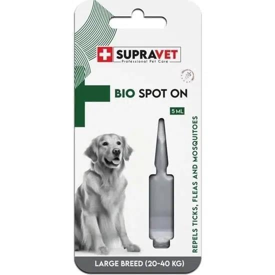 Supravet Büyük Irk Köpekler için Deri Ve Tüy Bakım Yağı Bit Pire Kene Dış Parazit Uzaklaştırıcı Ense Damlası 1 ML