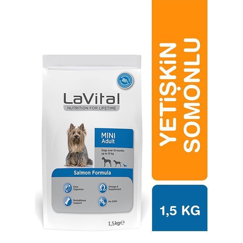 LaVital Somonlu Küçük Irk Yetişkin Köpek Maması 1,5kg