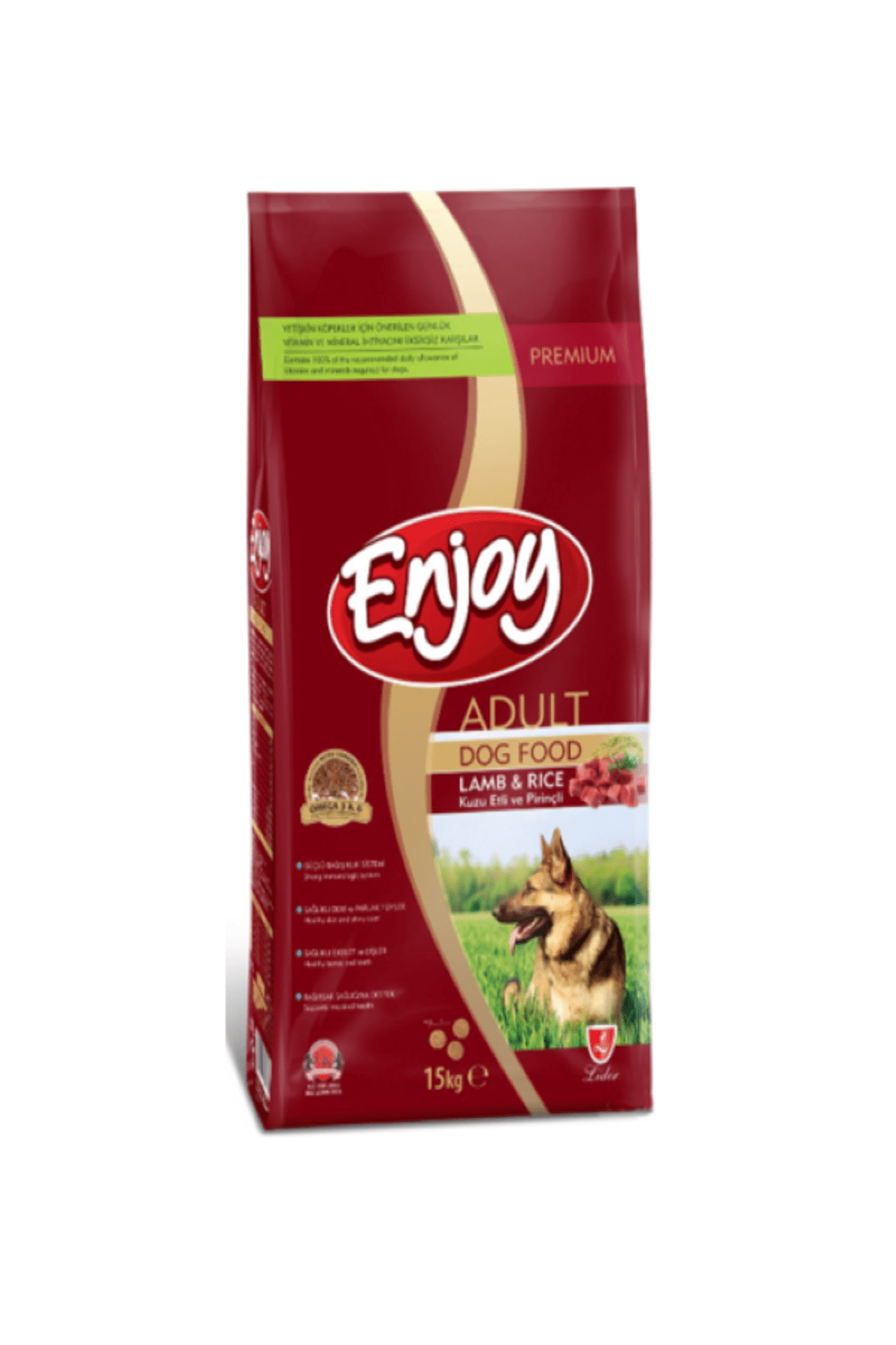 Enjoy Kuzu Etli Pirinçli Yetişkin Köpek Maması 15 Kg (Lamb & Rice)