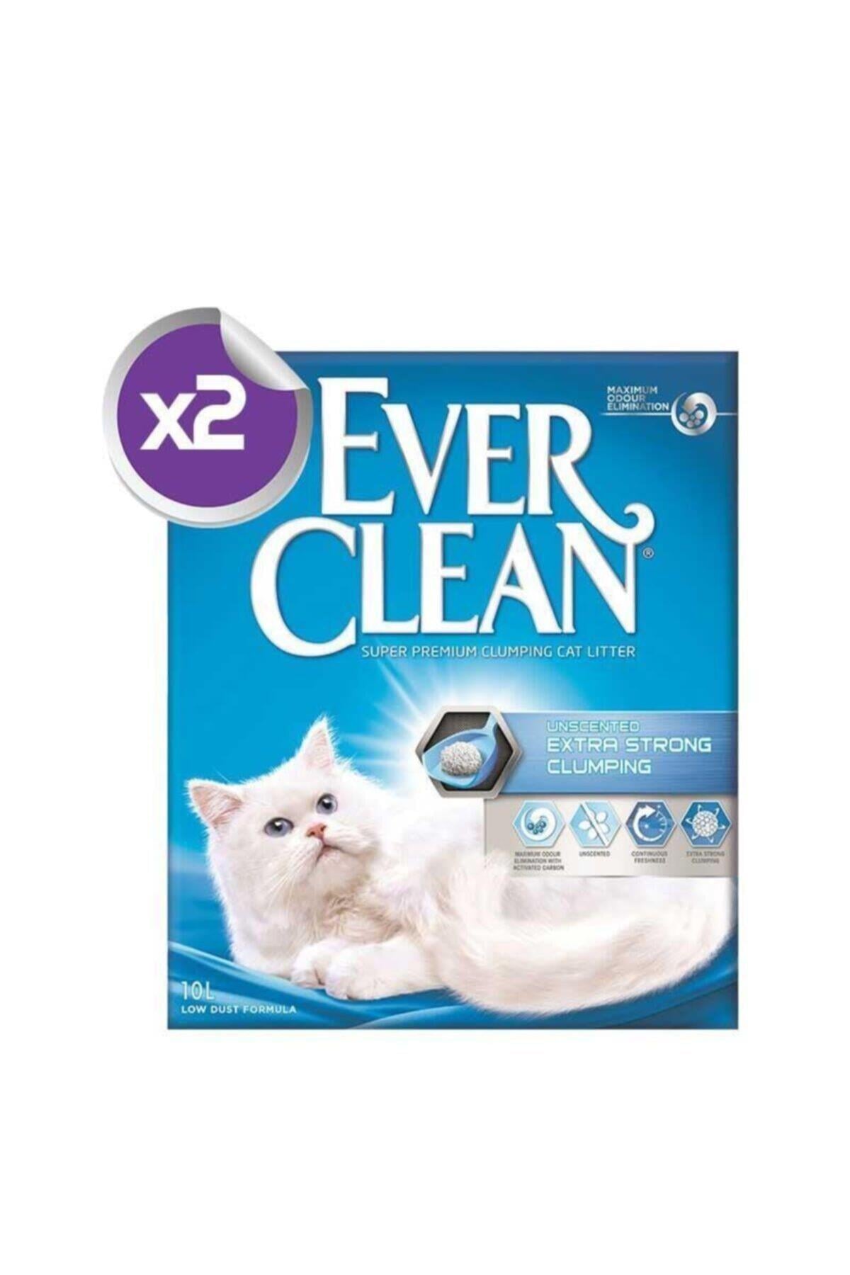 Ever Clean Extra Strong Kokusuz Kedi Kumu 10 Lt X 2 Adet