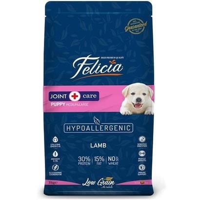 Felicia HypoAllergenic Kuzulu Orta Büyük Irk Düşük Tahıllı Yavru Köpek Maması 3kg