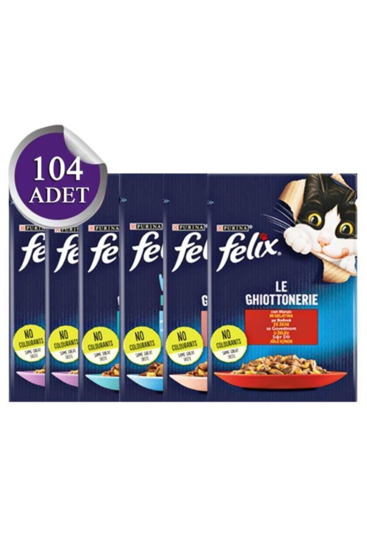 Felix Karışık Yaş Kedi Maması 85 Gr X 104 Adet