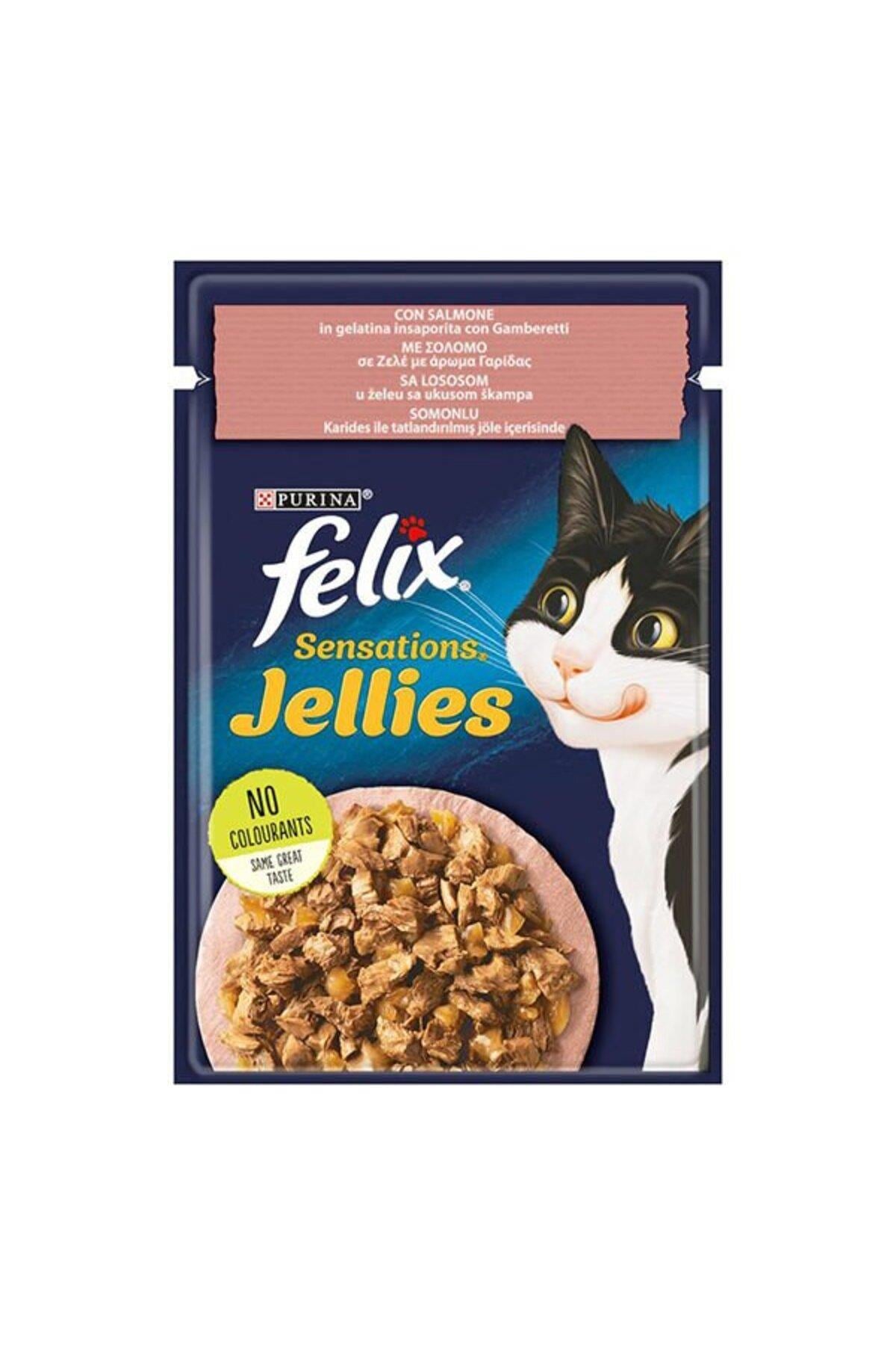 Felix Sensation Somon & Karidesli Kedi Yaş Mama 85 gr