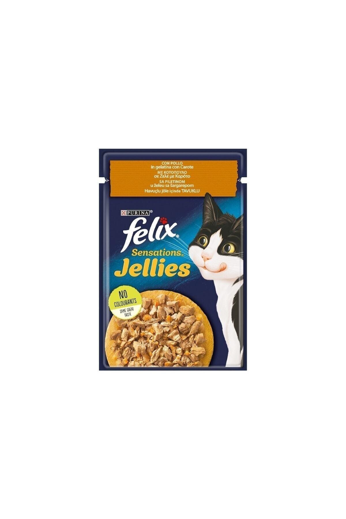 Felix Sensation Tavuk & Havuçlu Kedi Yaş Mama 85 gr