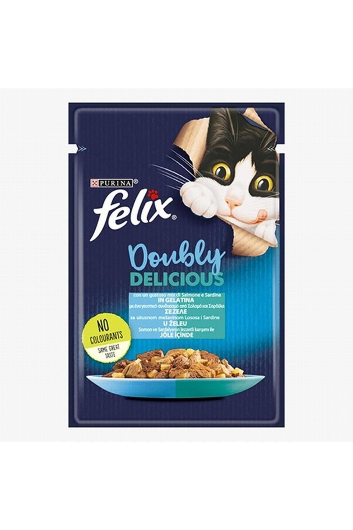 Felix Somonlu & Sardalyalı Yetişkin Kedi Konservesi 26X85 gr