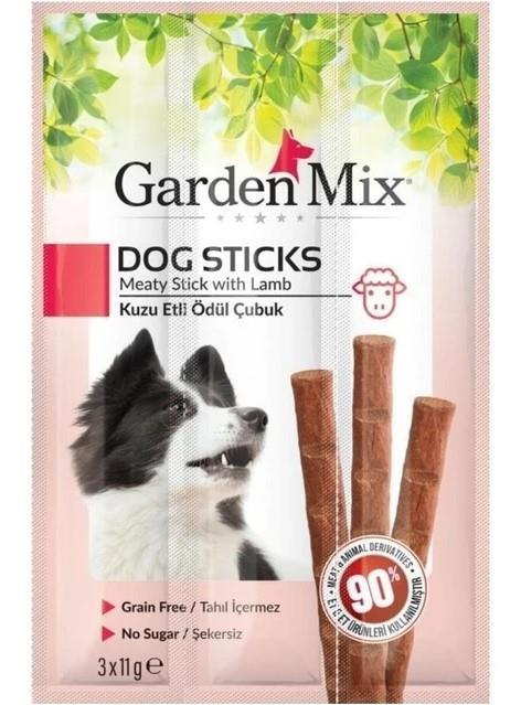 Garden Mix Kuzu Etli Tahılsız Köpek Ödül Çubuğu 33gr (3'lü)