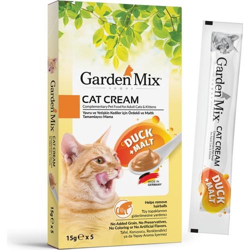 Garden Mix Malt ve Ördekli Krema Kedi Ödül Maması 15gr (5'li)