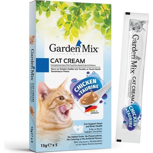 Garden Mix Taurin ve Tavuklu Krema Kedi Ödül Maması 15gr (5'li)