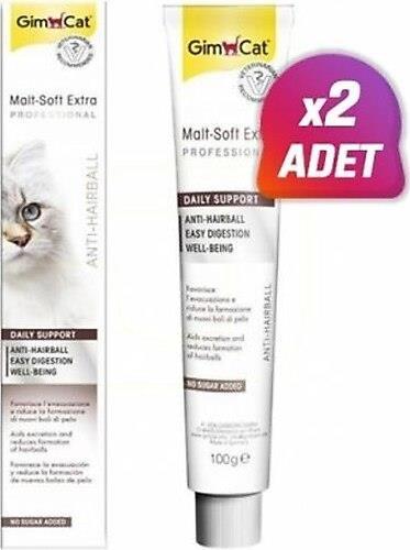 GimCat Malt-Soft Extra Tüy Yumağı Önleyici Kedi Macunu 100gr x 2 Adet