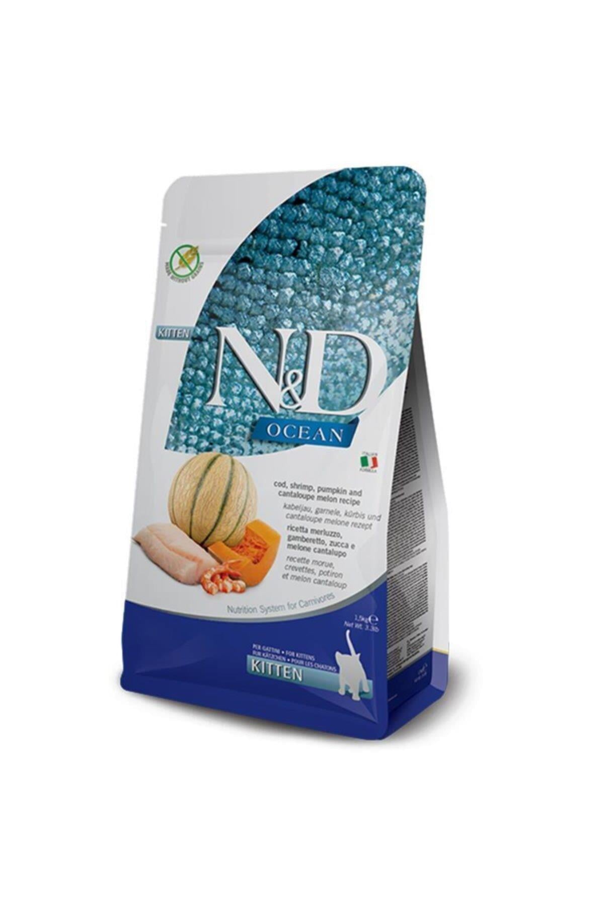 N&D Ocean Balkabaklı Morina Balıklı Karidesli Yavru Kedi Maması 5 Kg