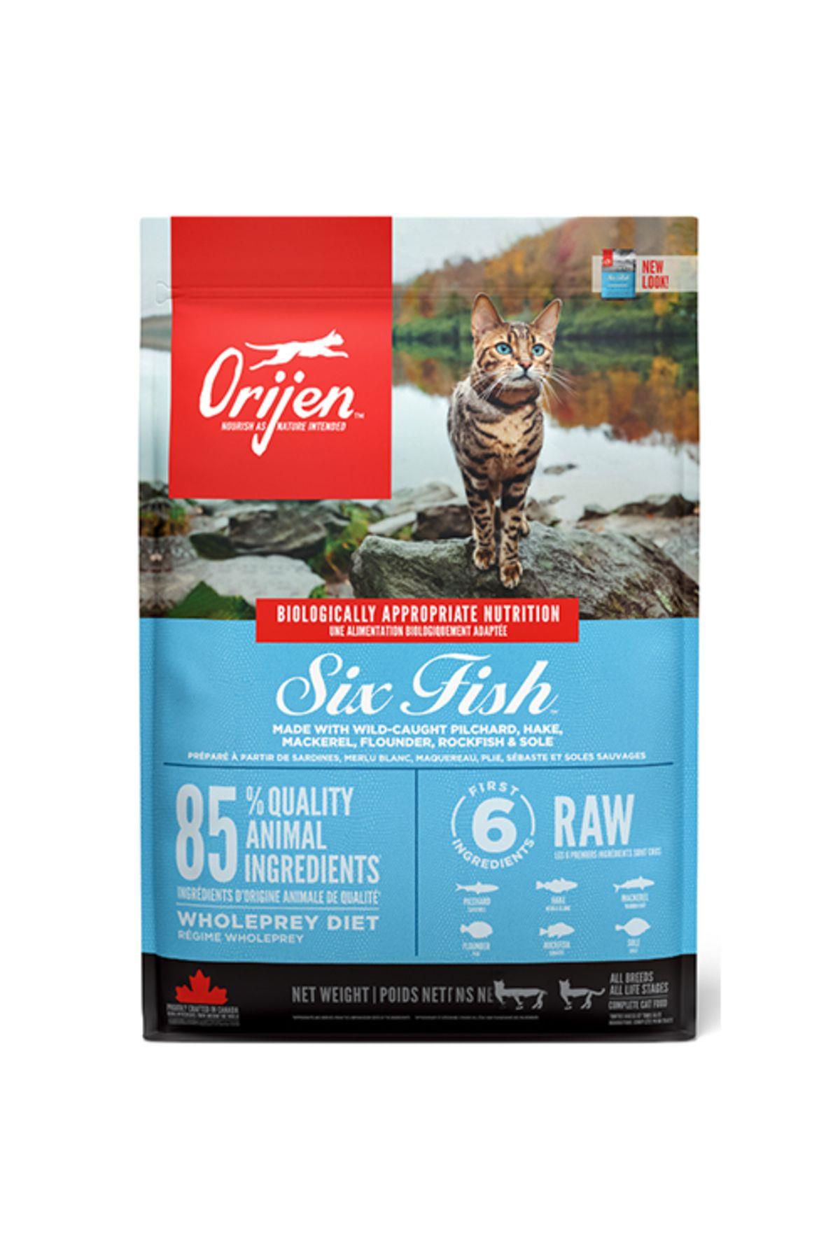 Orijen 6 Fish 6 Balıklı Tahılsız Kedi Maması 5,4kg