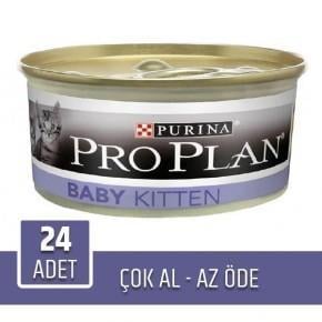 Pro Plan Baby Kitten Tavuklu Yeni Doğan Yavru Kedi Konservesi 85gr x 24 adet